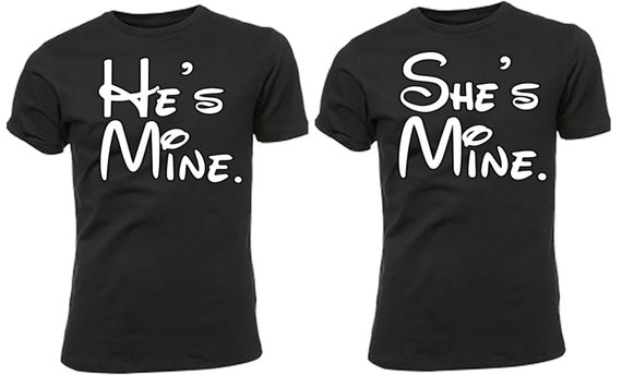 she's mine and he's mine shirts