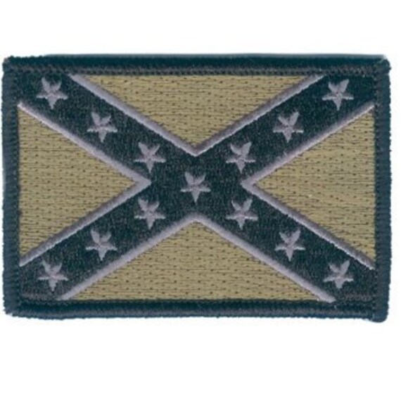 Tactical CONFEDERATE FLAG Patch Velcro 2x3 Sized by KMOutfitters