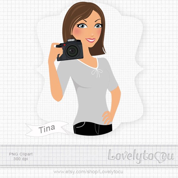 clipart woman with camera - photo #14
