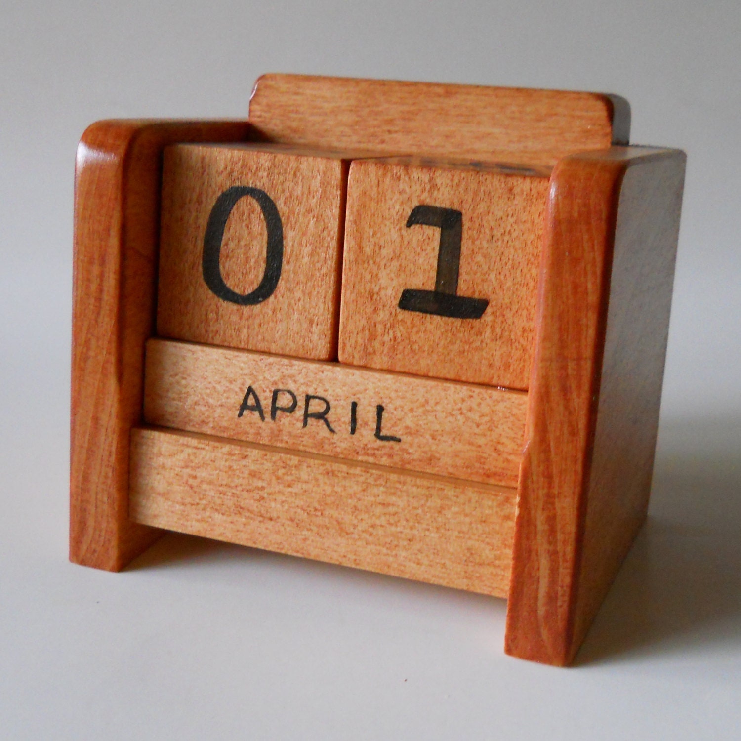 Perpetual Desk Calendar Wooden Block Desk By 2HeartsDesire On Etsy Perpetual Desk Calendar Wooden Block Desk By 2HeartsDesire On Etsy