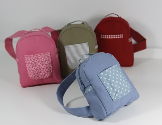 American Girl Doll school backpack by dollpetitecouture on Etsy