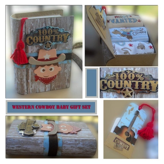 Western Cowboy Baby Gift Set by AllbyWanda on Etsy
