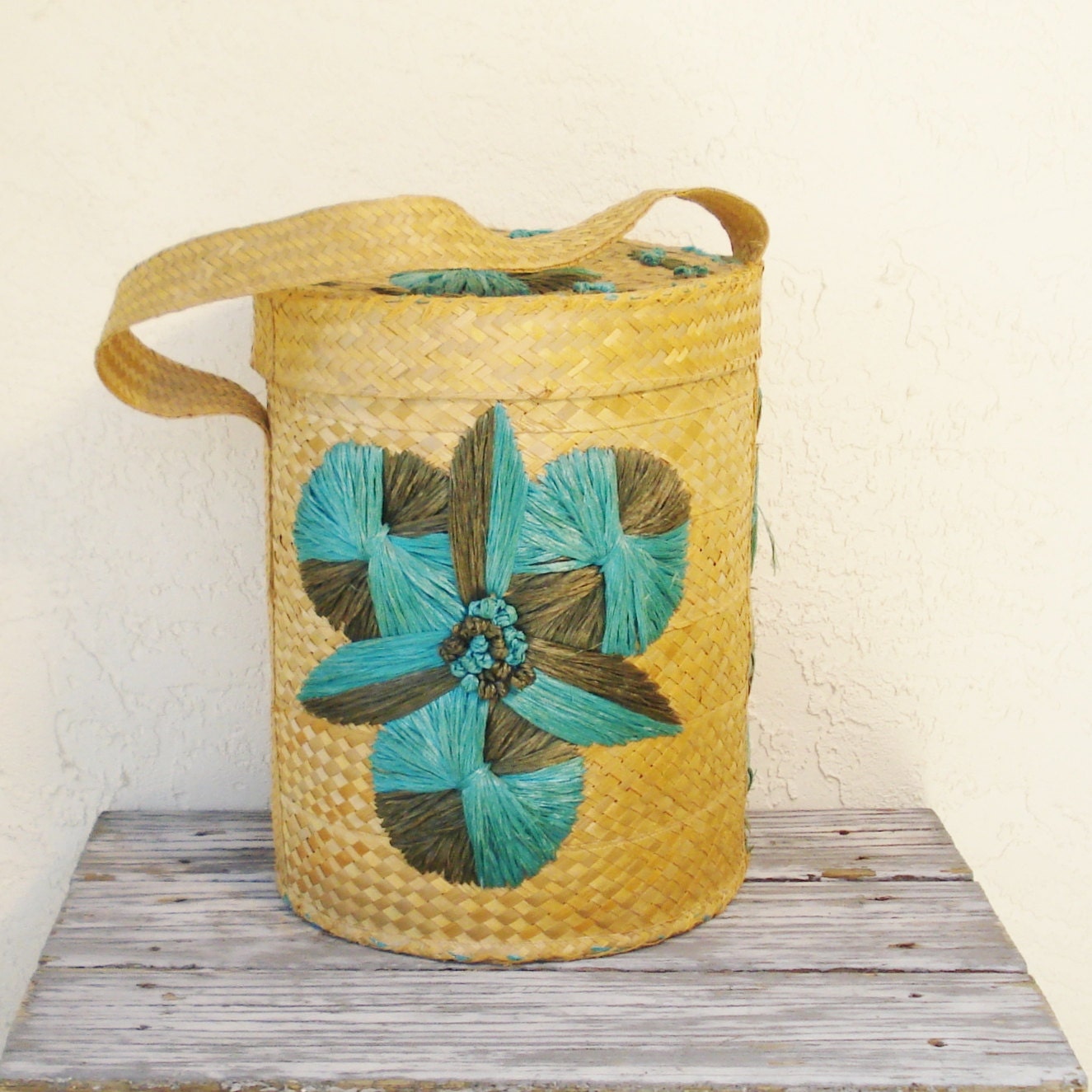 Lauhala Woven Basket / Hawaiian Basket / by AlegriaCollection