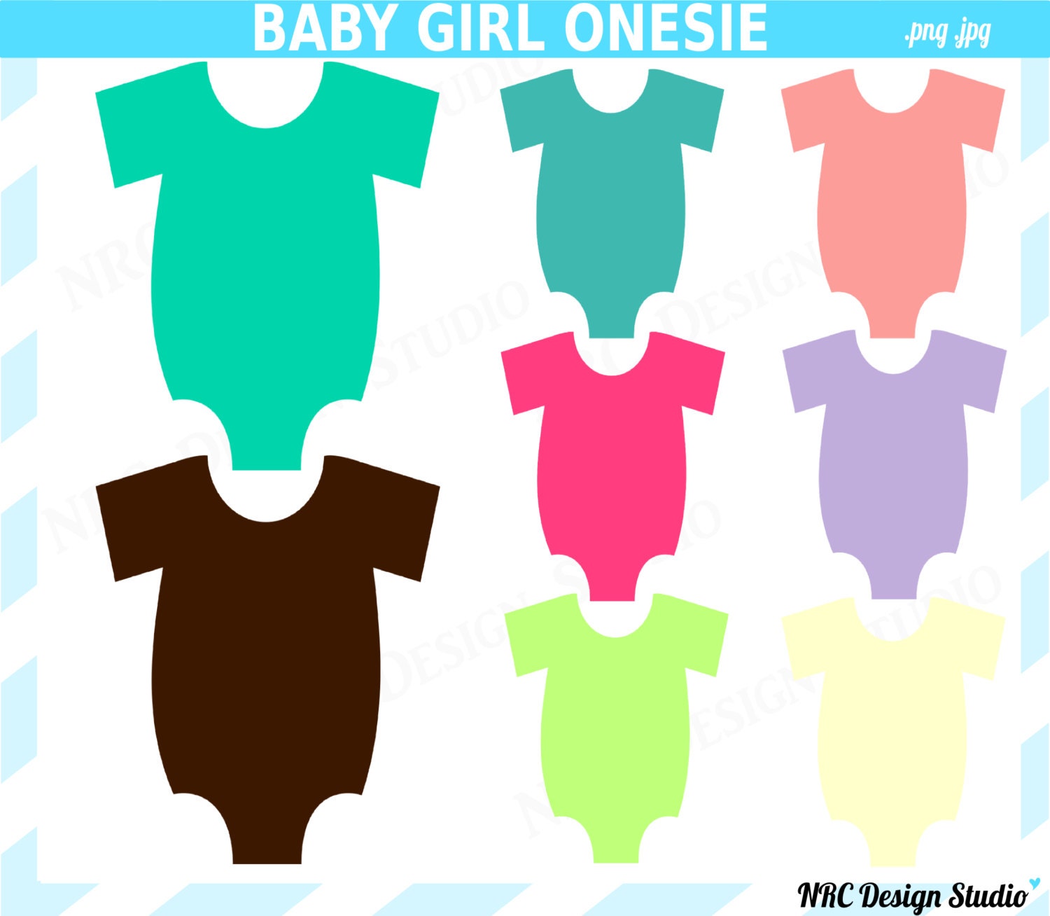 Baby Clip Art - Baby Girl Onesie Clip Art - Baby Onesie Clipart Il_570xn