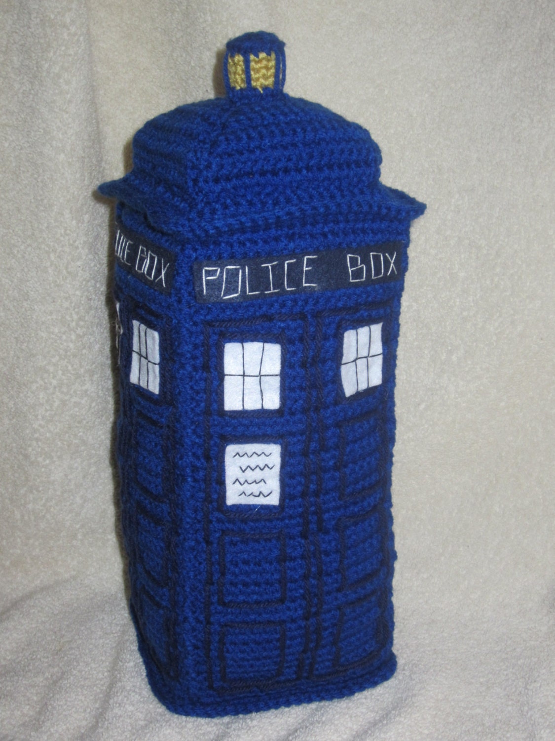 Crocheted TARDIS Pattern by JuliaMadeThese on Etsy