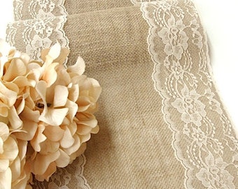 table wedding  table lace wedding wedding cream with  country  etsy runners runner runner rustic