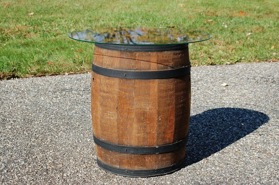 Antique Wooden Barrel Wood Stave Barrel by CobblestonesVintage