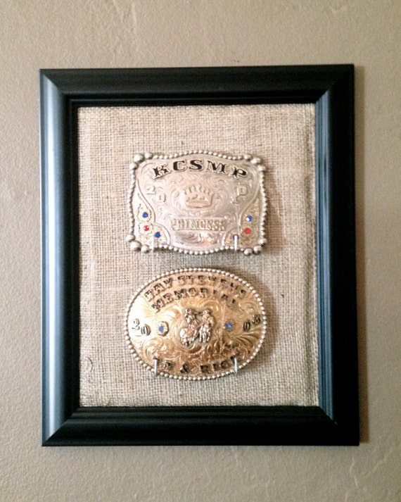 Cowboy/Cowgirl Western Belt Buckle Display by FancyFillyBling