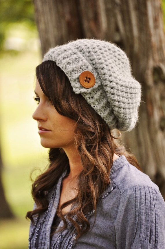Womens Slouchy Hat Crochet Hat Womens by SimplyMadeByErin ...