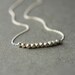 Sterling Silver Nugget Necklace, Faceted Nugget Necklace, Minimal Jewelry Chain Necklace