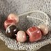 Handmade stoneware ceramic beads Ice Cream Sundae II (6)