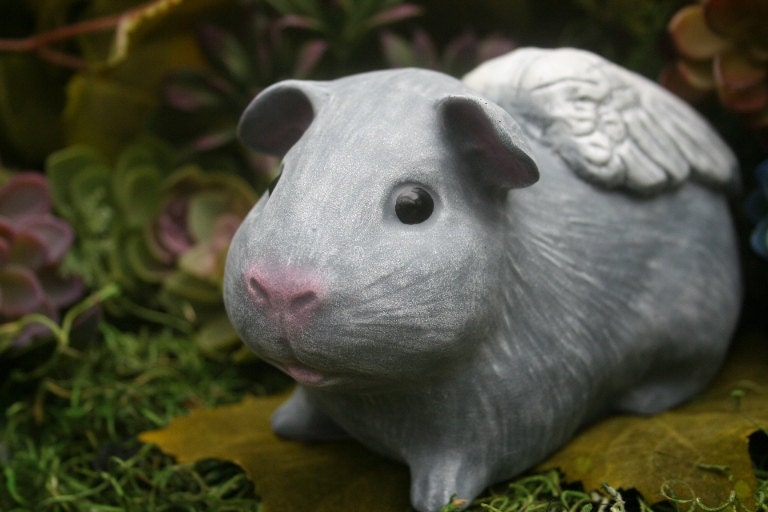 Guinea Pig Statue LIFE SIZE Angel Memorial Cavy by PhenomeGNOME