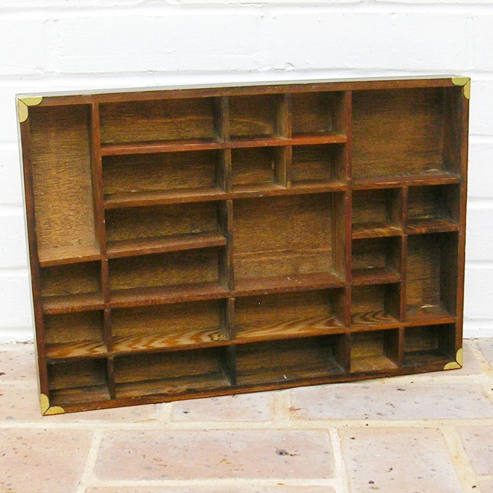 Antique Vintage Knick Knack Shelf Vintage Wood by timepassages