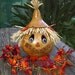 Painted Gourd Scarecrow Lamp Harvest Fall Home Decor