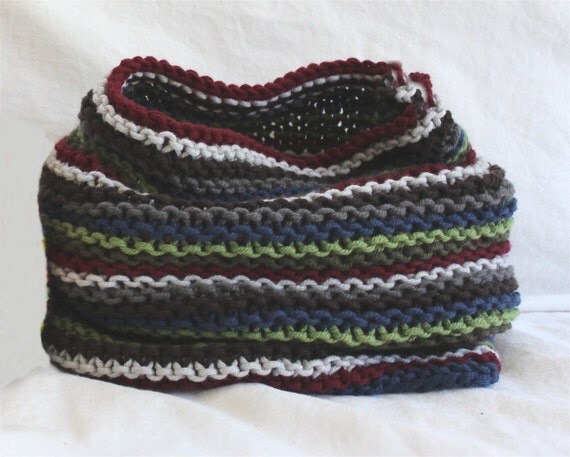 KNITTING PATTERN Boy and Girl Infinity Scarf by theknittingniche