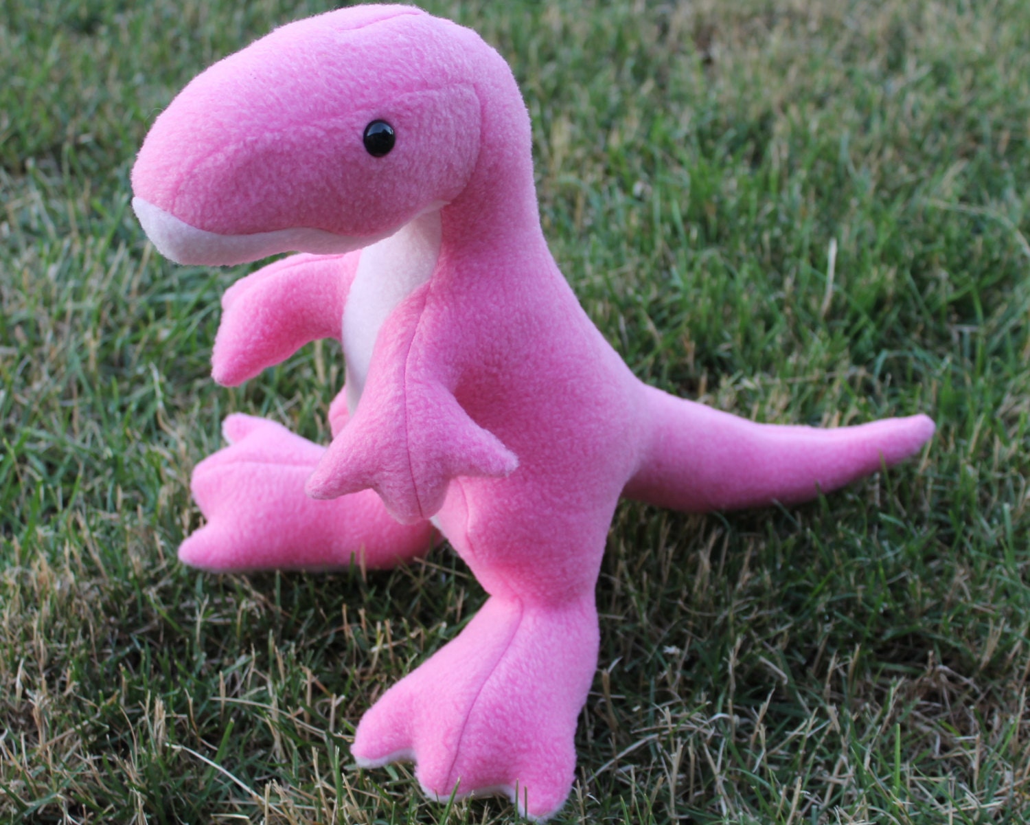 Pink T Rex Plush Toy by bynichole on Etsy