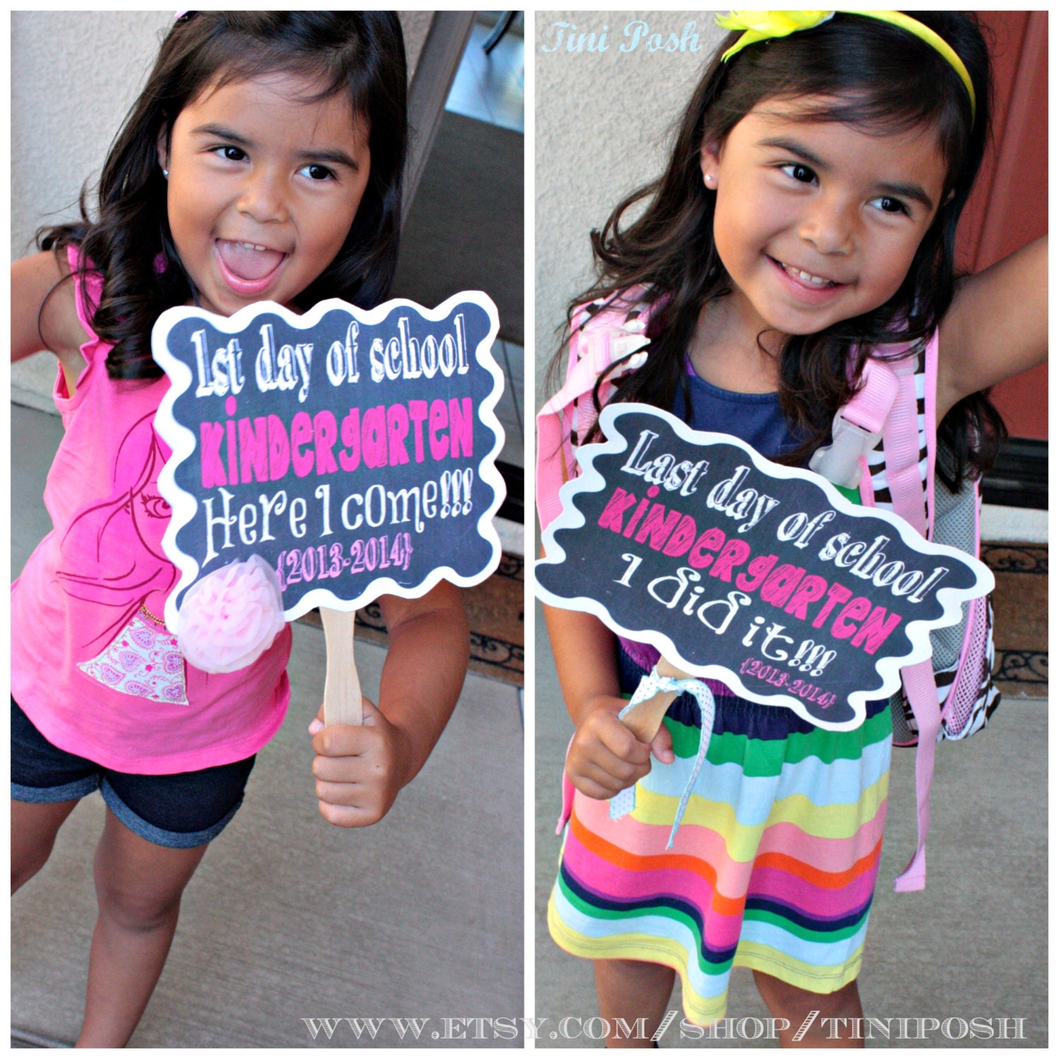 1st and Last Day of School - Pre-School Printable Signs 1st and Last Day of School - Pre-School Printable Signs