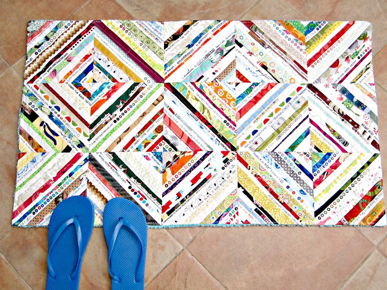 LARGE Upcycled Selvage Bath Mat Rug