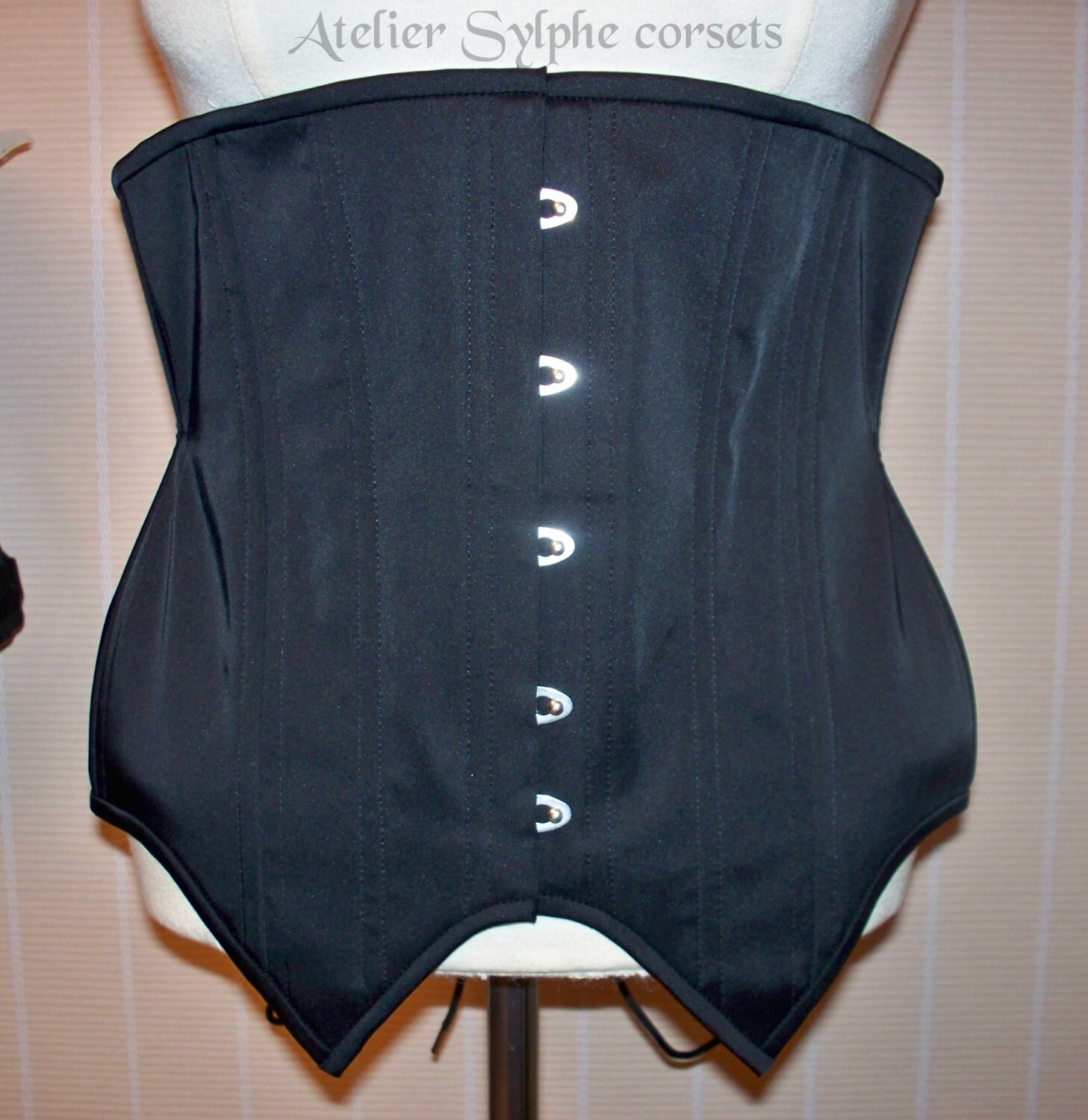 Men Waist cincher underbust corset in by AtelierSylphecorsets