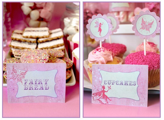 Fairy Party Labels - Girls Birthday Party - DIY PRINTABLE FILE by Sassaby Il_570xn