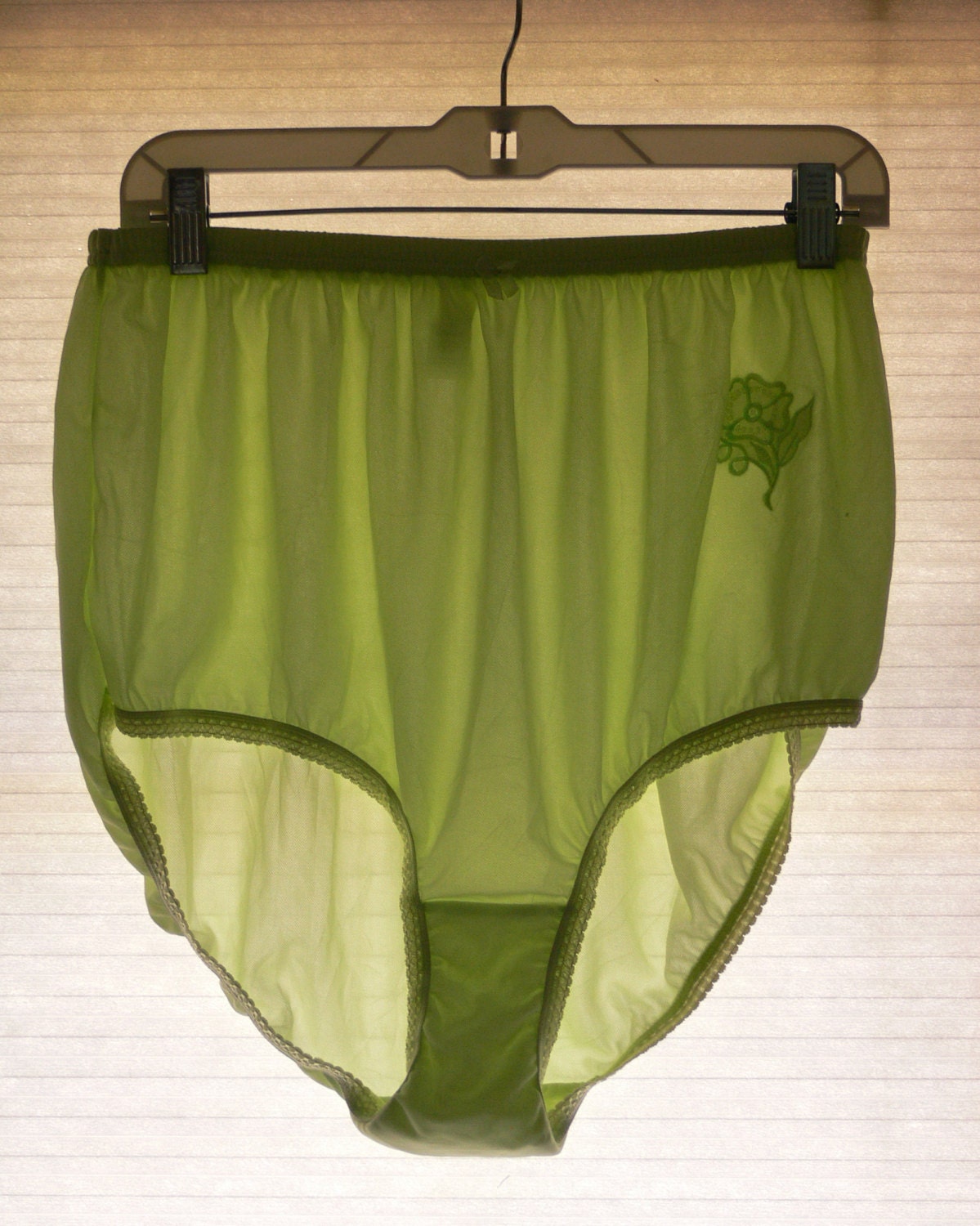 plus size lime green panties size 12 by grannyclosetjunk on Etsy