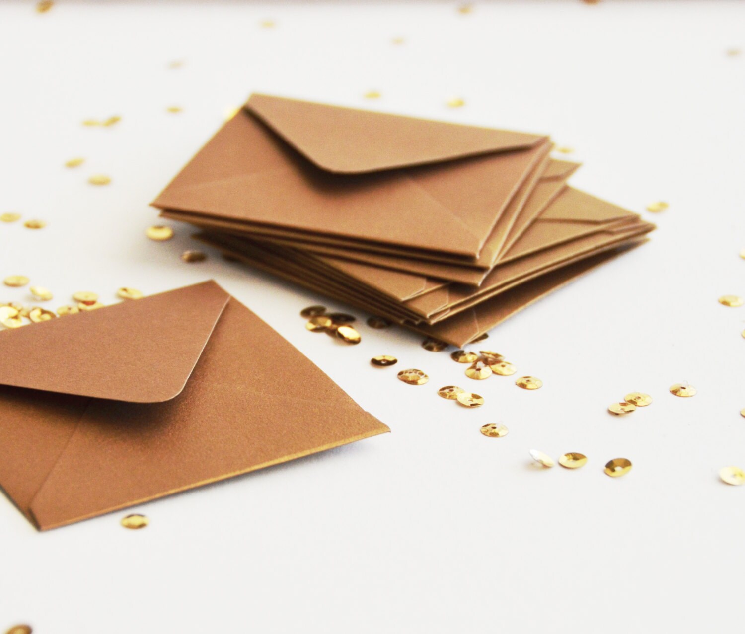 Bulk itty gold square envelopes 50 envelopes by inkkit on Etsy