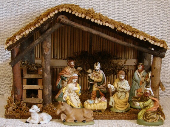 vintage nativity set by apatriot on etsy vintage nativity set by apatriot on etsy