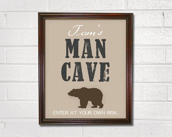 Man Cave Wall Art - Peronalized - Digital File - DIY Printable Wall Art For Men Il_570xn