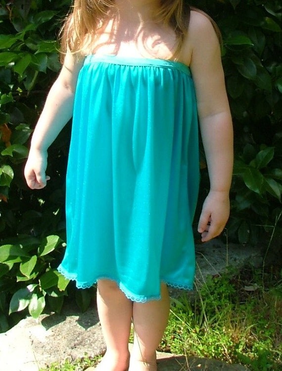 TUTU Slip TURQUOISE Girl Size 7 Tutu Dress Girl by SlippedUp