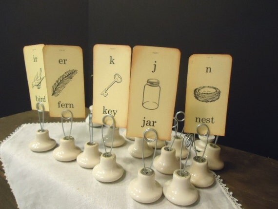 wedding-place-card-holders-ooak-wedding-by-thevintageorangejar