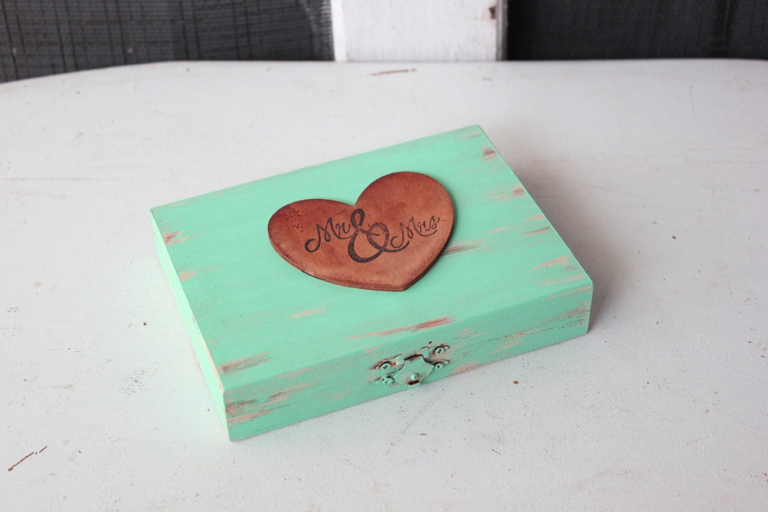 ring bearer wedding pillow box . wedding ringbearer box personalized . antiqued wooden box . husband and wife keepsake box