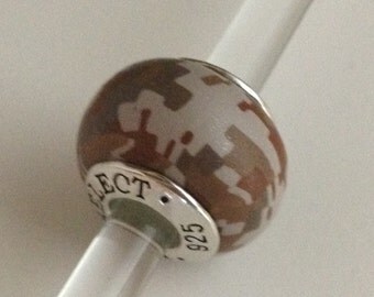 Desert Marine Camo Jewelry Bead AddaBead European Style Bracelet