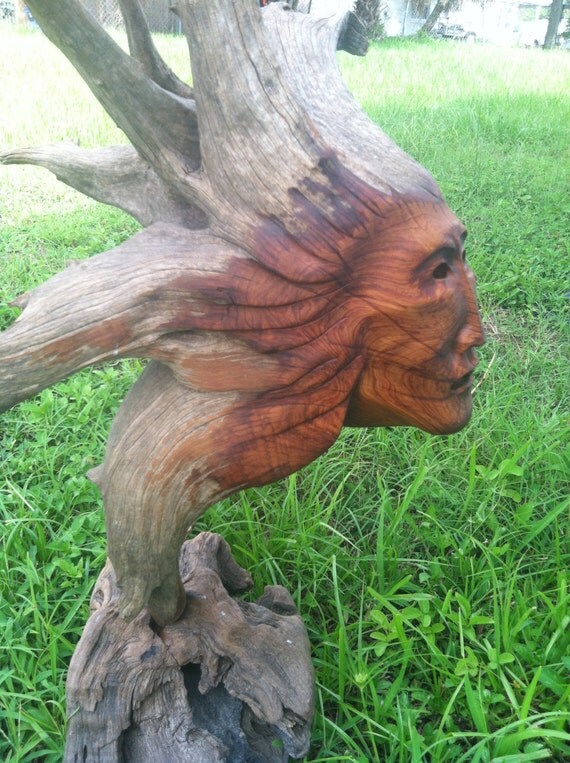 Items similar to RESERVED War Cry- Signed Native American Artist Wood