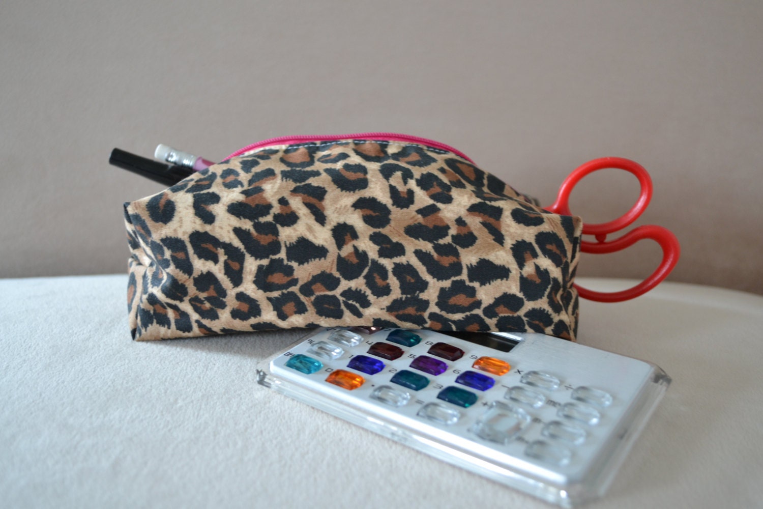 leopard print makeup case