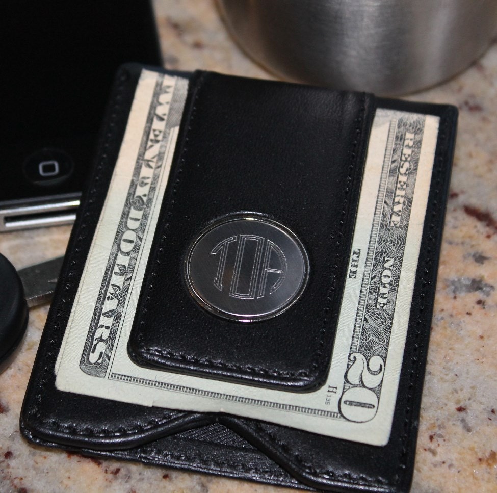 Personalized Leather Money Clip and Wallet by MyPersonalMemories