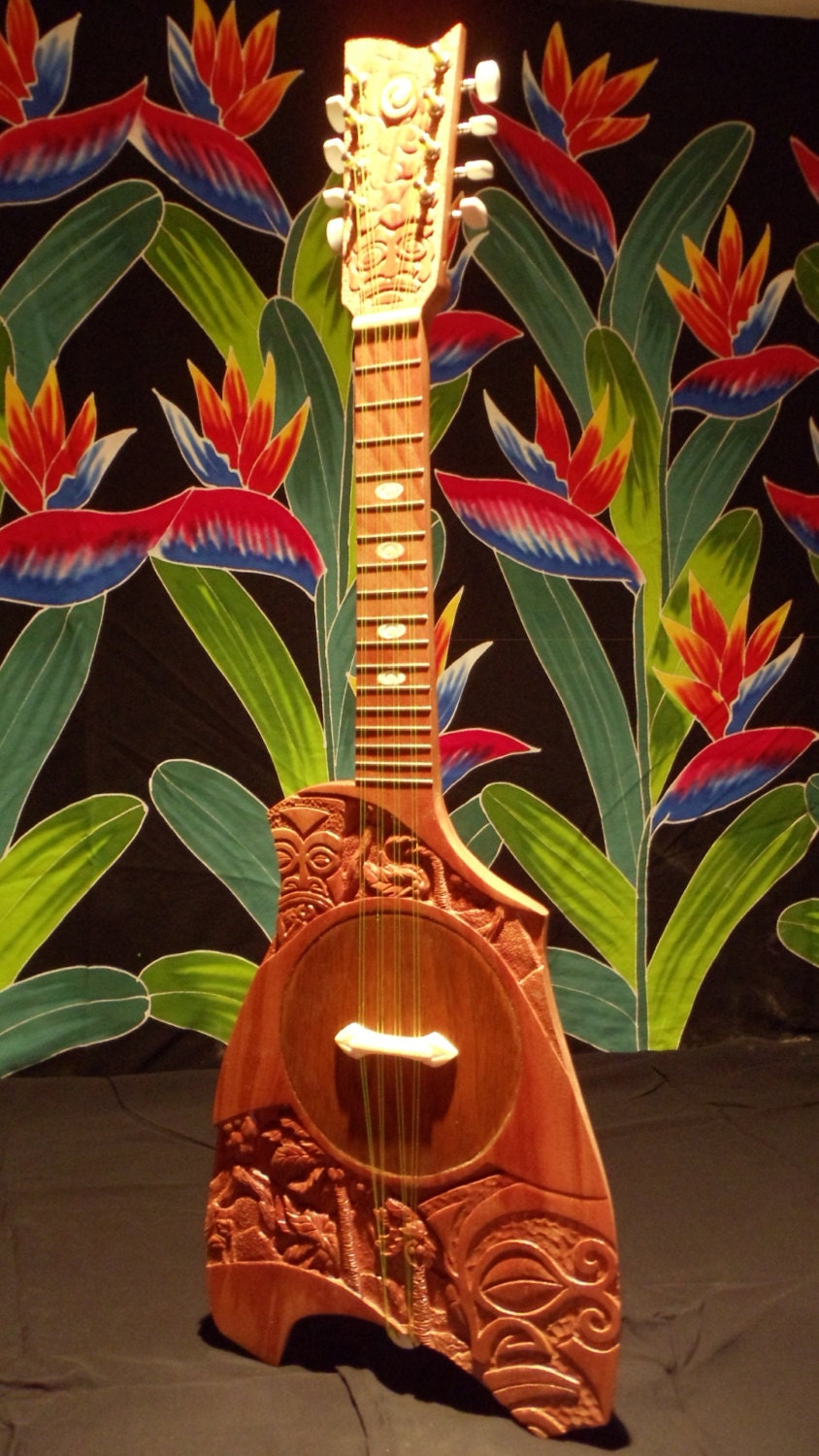 Tahitian Ukulele Tahitian Banjo Tahitian Uke by LazyRiverStudio