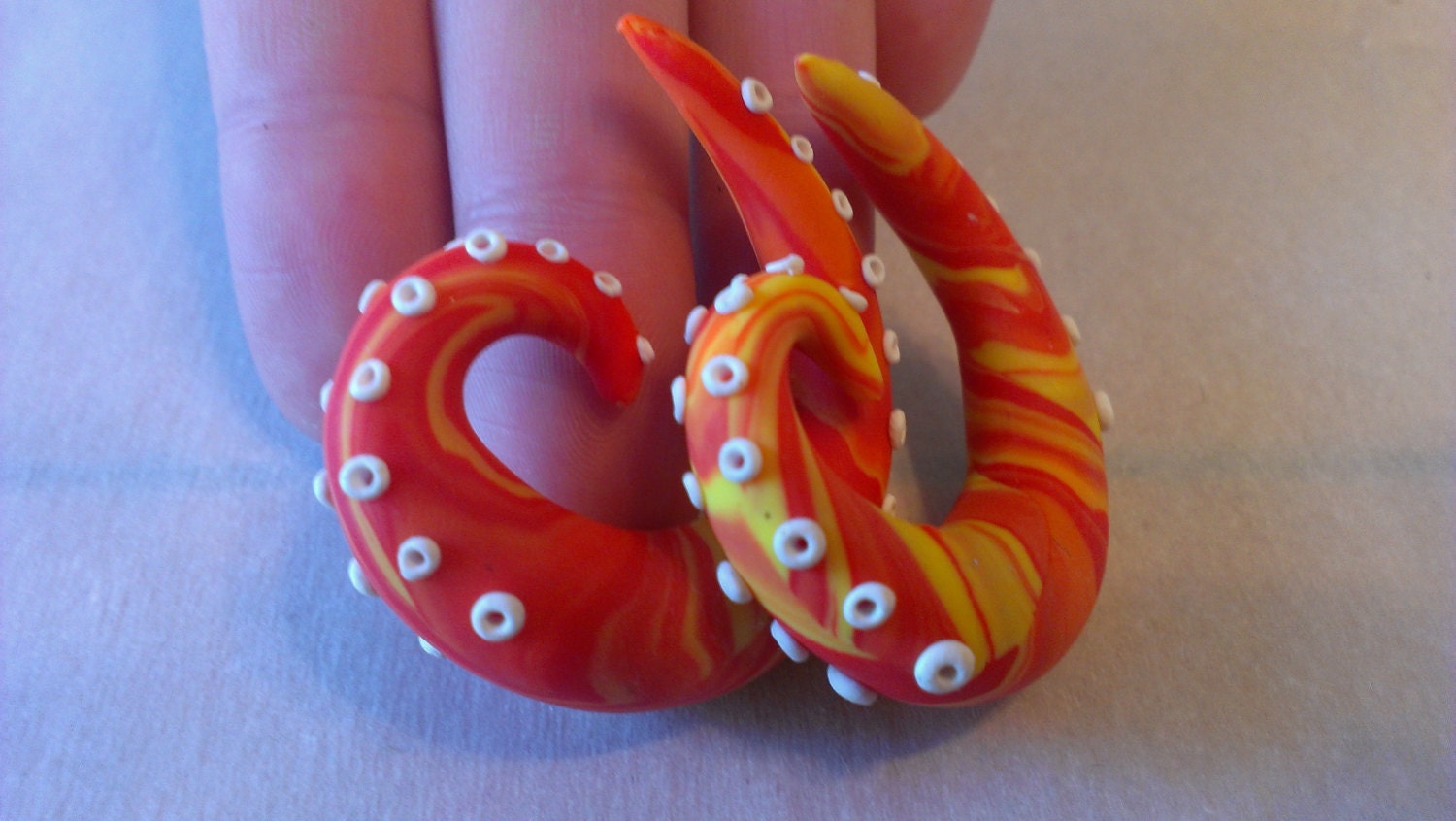 Items similar to Tentacle Gauges (Double Zero) For Jess on Etsy