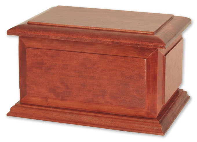 Boston Cherry Wood Cremation Urn