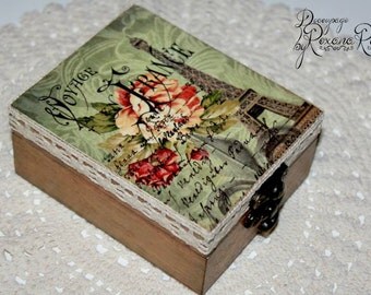 Popular items for decoupaged box on Etsy