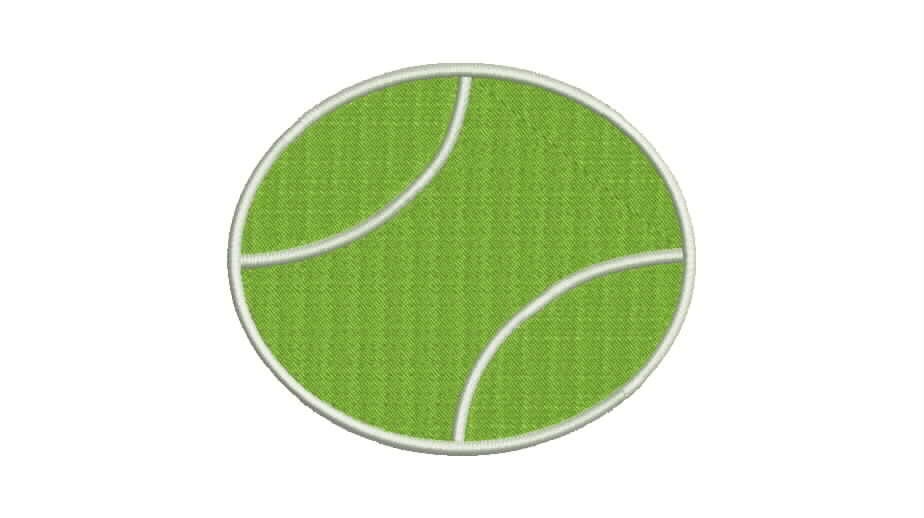Tennis Ball Embroidery Design by TulipEmbroidery on Etsy
