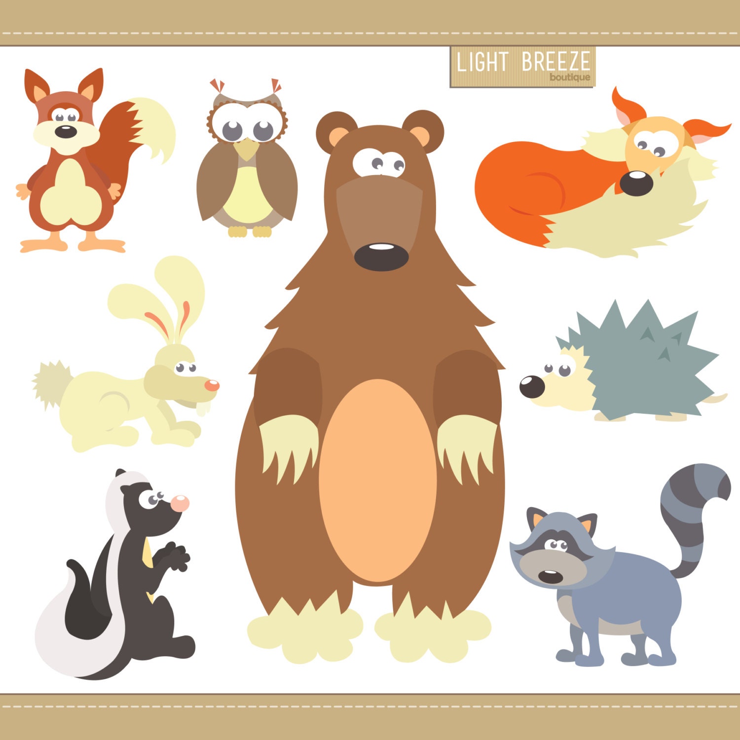 clipart forest animals - photo #39