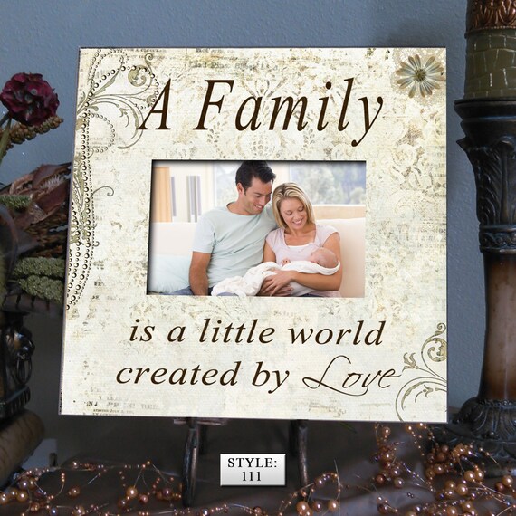 Family Photo Frame WOR 12x12 Holds 4x6 Photo by