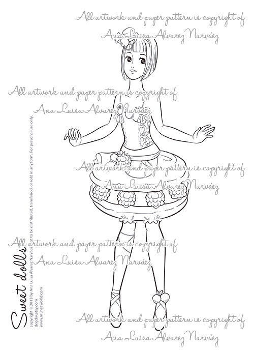 macaron coloring pages - photo #7