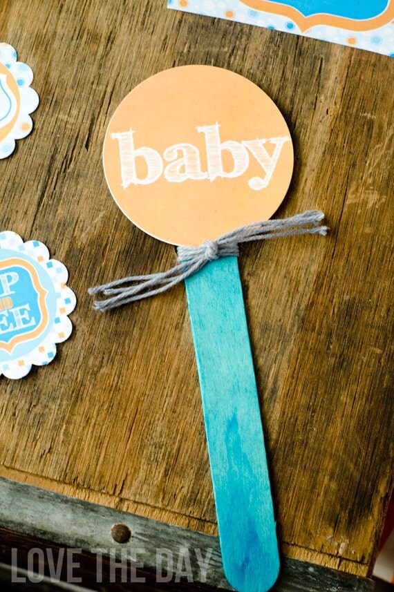 Sip & See Baby Shower PRINTABLE Party Circles by Love The Day Il_570xn