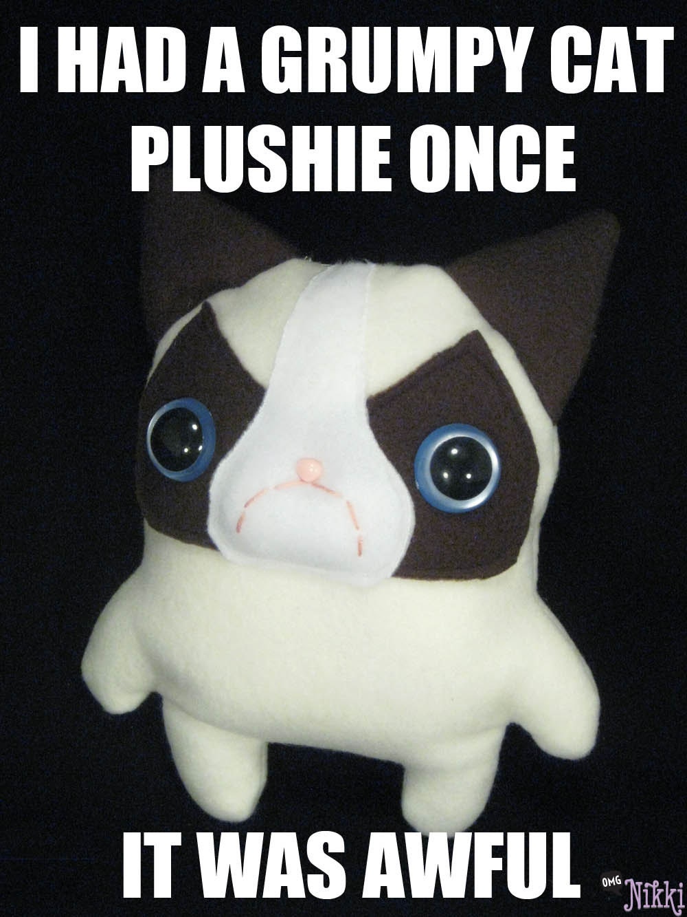 cat meme plush