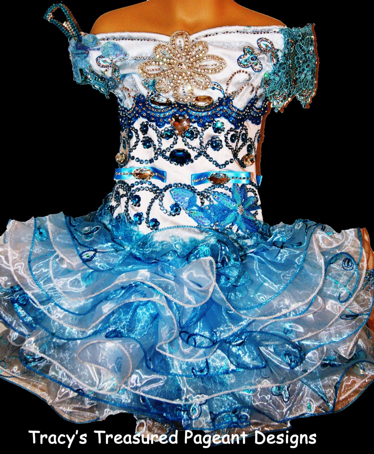 Items Similar To Custom Glitz Pageant Dress Made To Order Size 12 Months 5 Girls On Etsy 5536