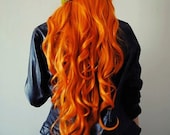 Orange Hair Chalk // Large Salon Grade Stick // Temporary Hair Color - TheFreeSpiritCo