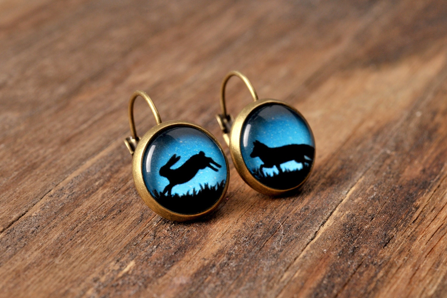 Fox and Rabbit Earrings