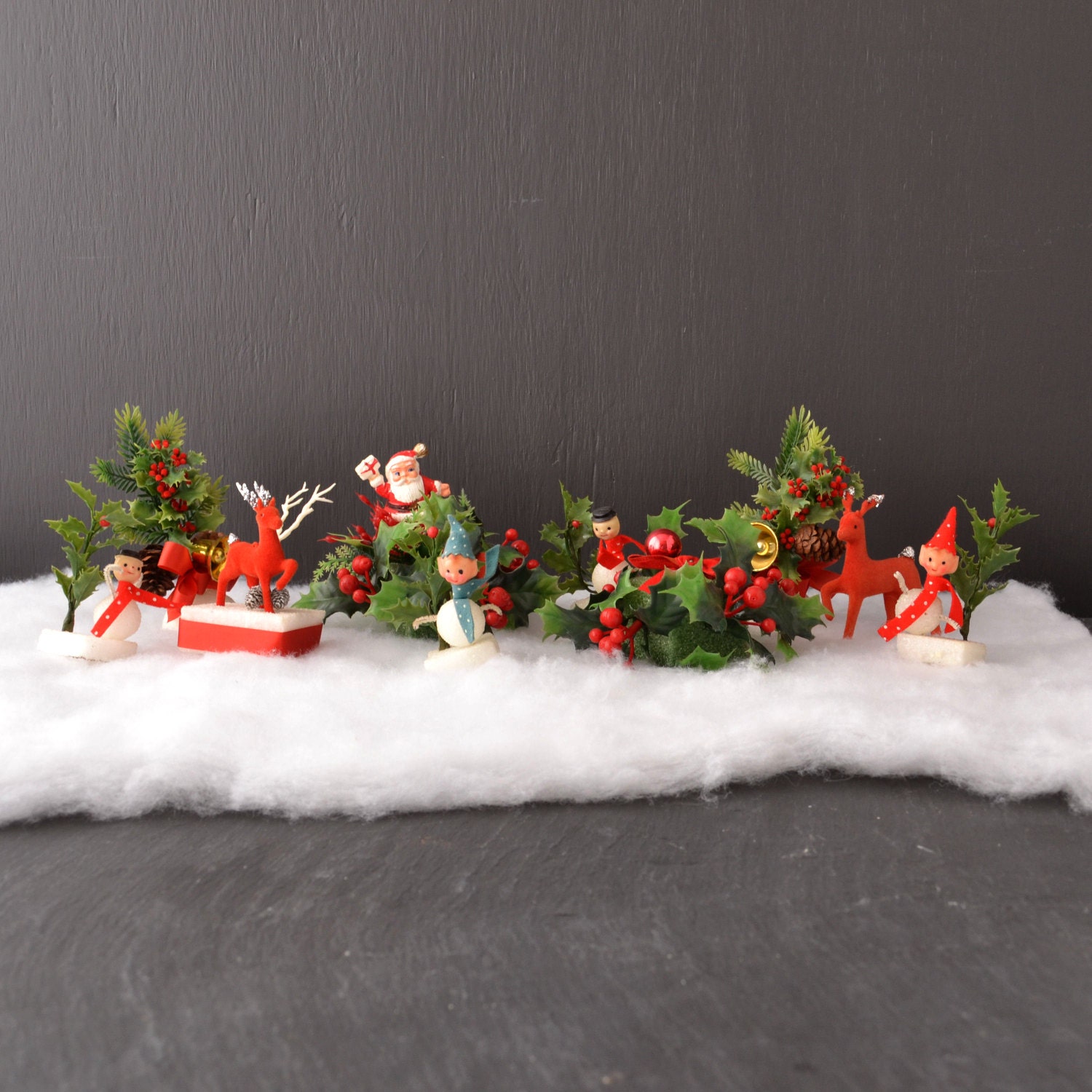 vintage kitsch plastic christmas decorations holiday vintage kitsch plastic christmas decorations holiday