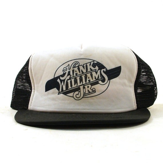 80s Trucker Hat / Hank Williams Jr by SpunkVintage on Etsy